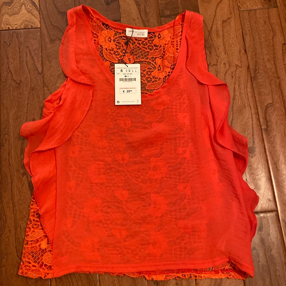 Pink Zara lace top